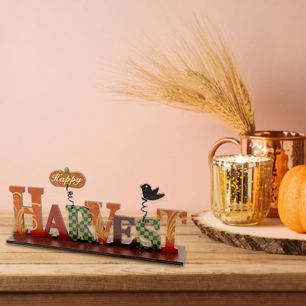 Træ Thanksgiving-skilt (HØST)