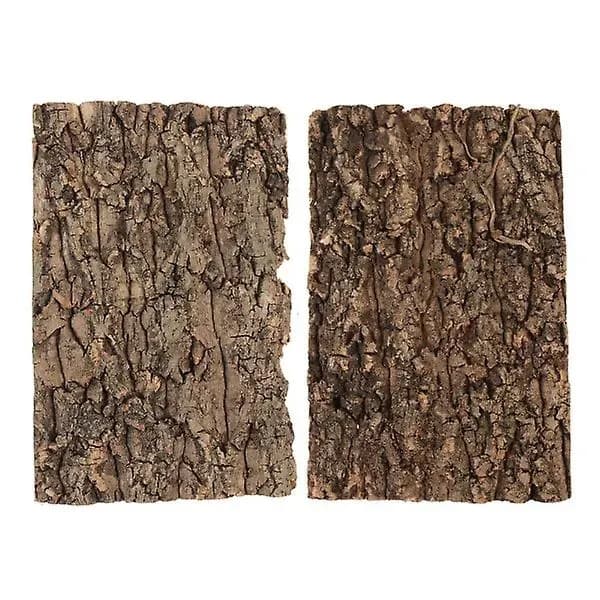 2 stk. krybdyr træbark terrarium træbark krybdyr platform krybdyr bark platform terrarium dekoration 30X30X20X2CM, A