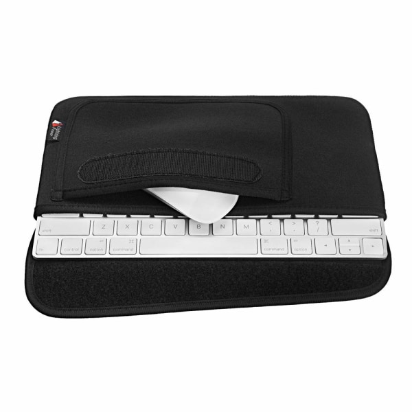 Vattentät och dammtät case Case Organizer Hållare med mushållare Väska Tangentbordsfodral för Apple Wireless Bluetooth Keyboard 2 och mus