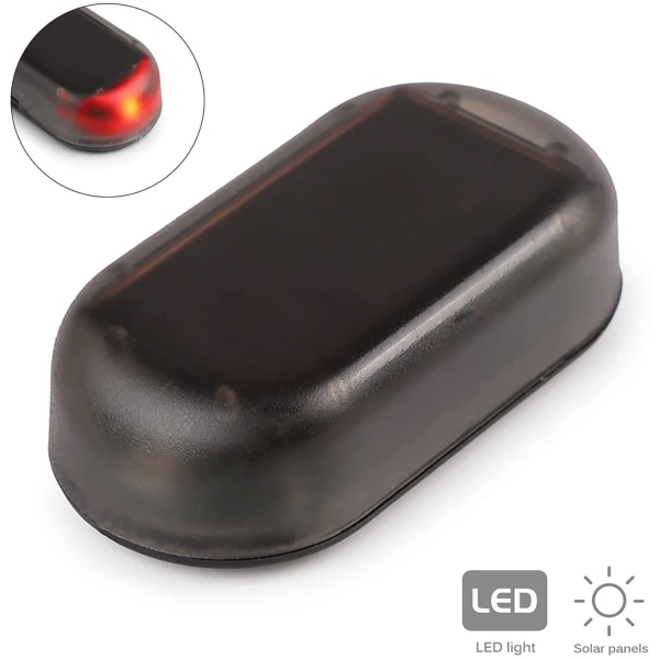Billarmljus, Solar New LED Car Alarm Light (röd)