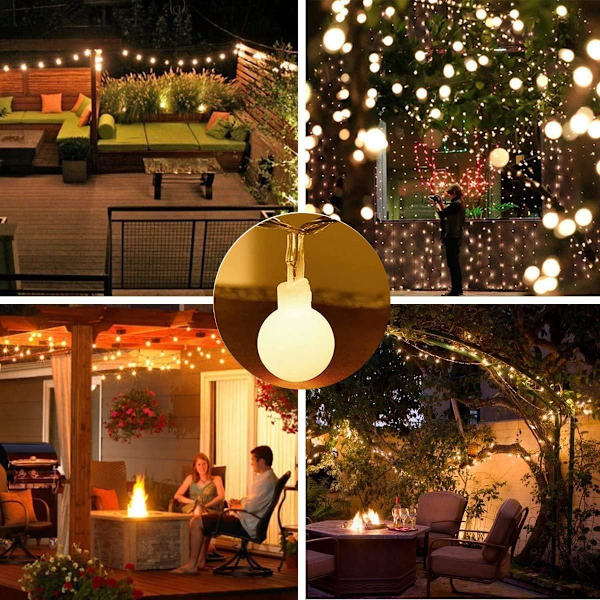 Jousivalot, jouluvalot, IP42 vedenpitävä 8 tilaa (6M 40LED)