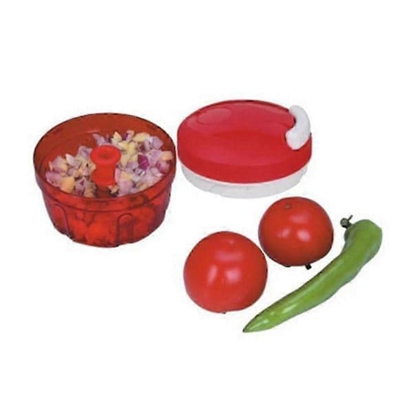 Manuell mathackare som ersätter Tupperware Turbo Chef D158, röd