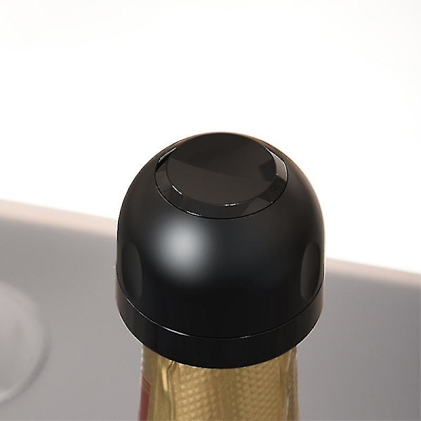 Champagne/vinprop - Vakuumforsegling - Stopper Sort Champagneprop