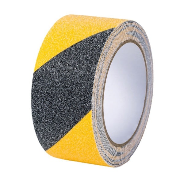 Selvklæbende skridsikker tape til trapper, OQingluan 5cm*10m, sikkerhedstape, gul sort skridsikker tape, sikkerhedsmarkering, gul sort