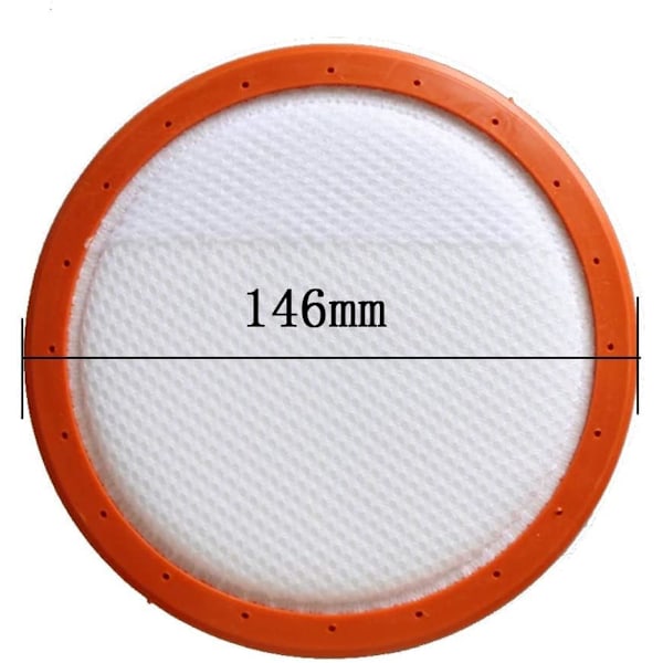 Pyöreä Pestävä Puuvillainen Pölynimurin Suodatin Midea Pölynimurille C3-L148B C3-L143B VC14A1-VC 146mm HEPA-Suodatinelementit 3kpl