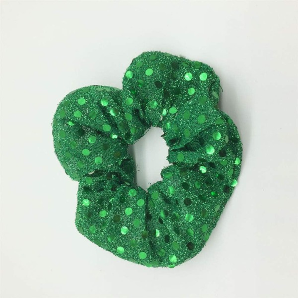 5 kpl Christmas Hair Scrunchies Suuri (vihreä)