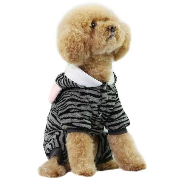 Fleece Overall Tiger Sort Hundetøj Sort Black xxl