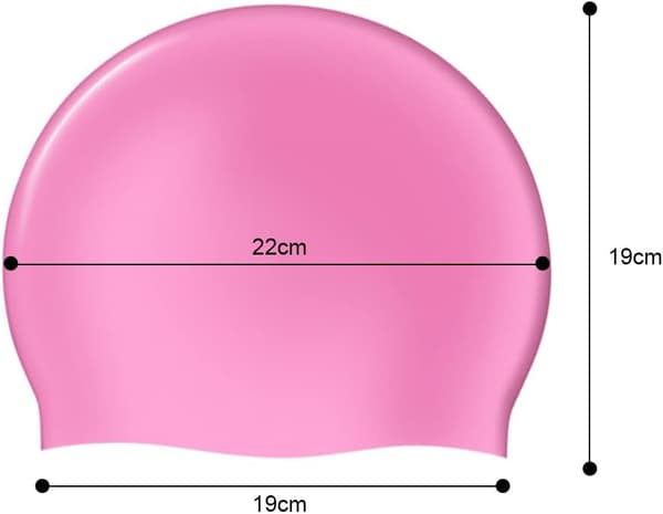 Vanntett badehette for gutter og jenter, elastisk og komfortabel, sklisikker badehette (Rosa)
