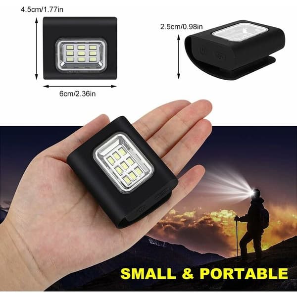 USB oppladbart LED-brystlys for løping, 4 lysmoduser, kompatibel med utendørsaktiviteter - jogging, camping
