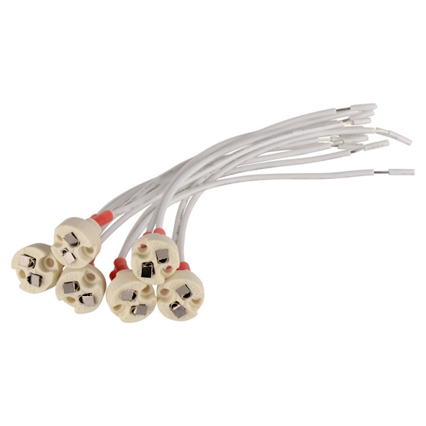 6-pack MR16 lamphållare, 16 cm kontaktadapter