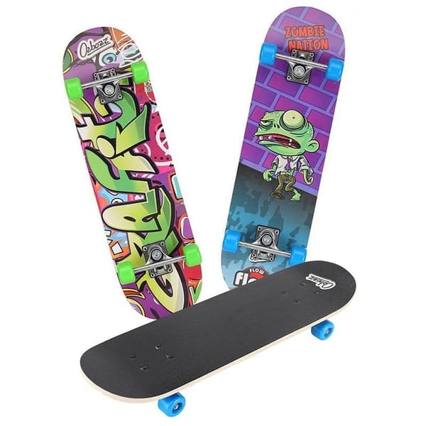 Skateboard för barn - 71 cm Svart Black Black