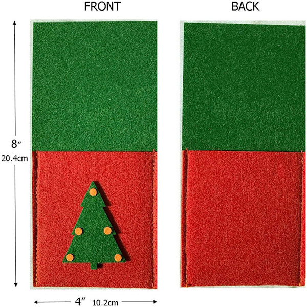 4 stk. julekostume bestikholder