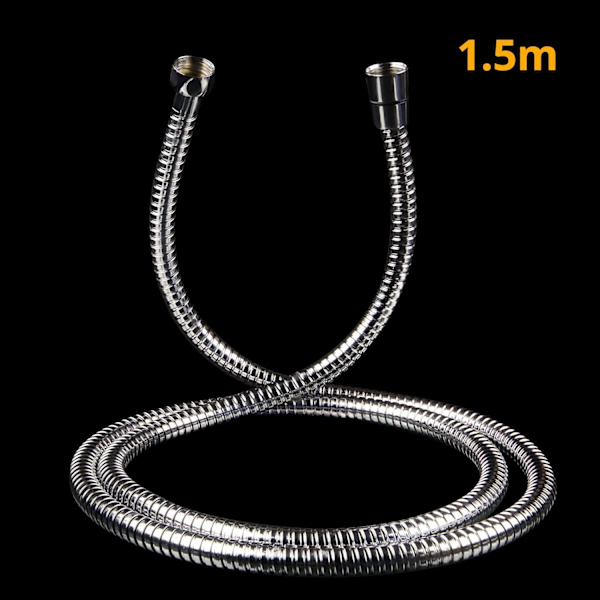 1,5 m (59”) Bruseslange | Rustfrit Stål Udskiftning Universal Pasform Bruseslange Anti-Kink Slange med 4 Skiver