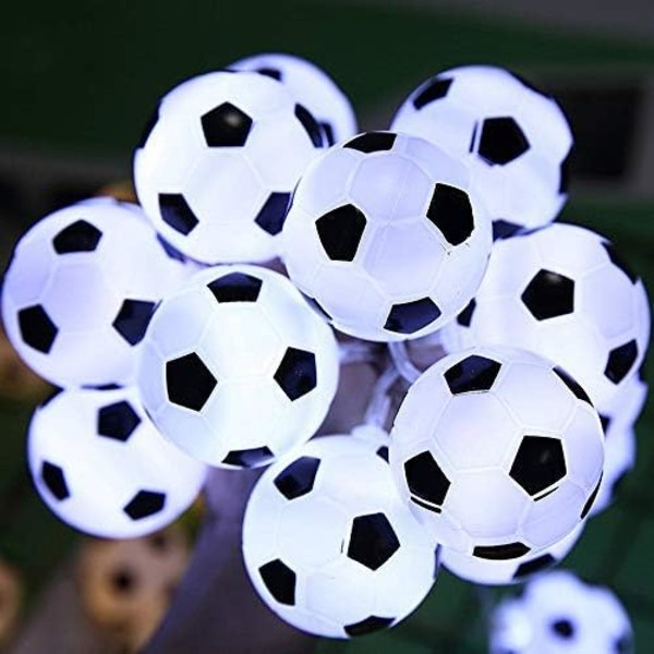 10LEDs Soccer Balls String Lights LED, Battery Powered