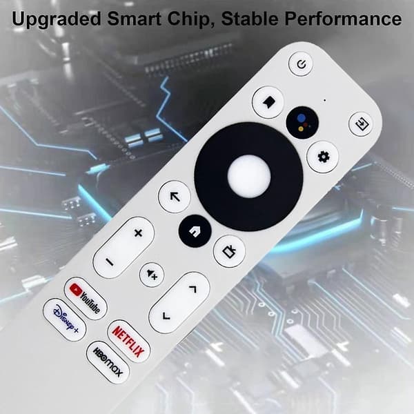 Ersättningsfjärrkontroll kompatibel / KM2-kompatibel KM2 4K-certifierad röst Android TV Box_Superpresent vit