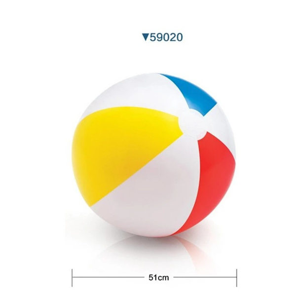 Fyr-färgad strandboll uppblåsbar strandboll lämplig för barn och vuxna simbassäng vattensporter