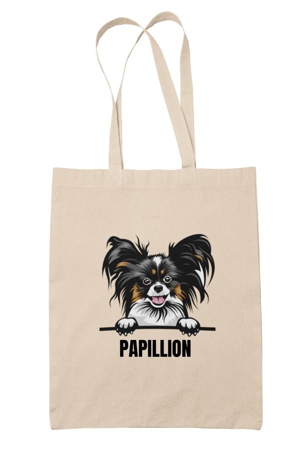 Papillon kangaskassi koiran ostoskassi Kangaskassi Luonto Nature one size