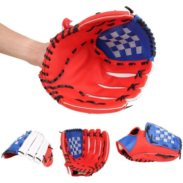 Baseballhandske Blødt massivt PU-læder uden bold, 10,5 tommer