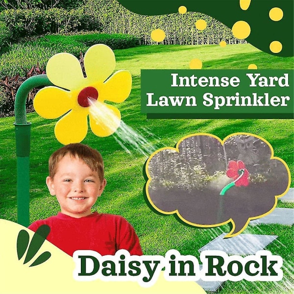 Galen Daisy Sprinkler formad trädgårdssprinkler, 720 roterande solros sprinklers för gård Tw