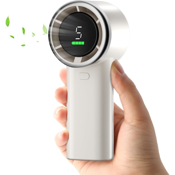 USB-blæser, Mini håndholdt blæser, Høj hastighed håndholdt blæser, Maks. 13.000 RPM, 3600 mAh USB genopladelig, til rejser, kontor, camping