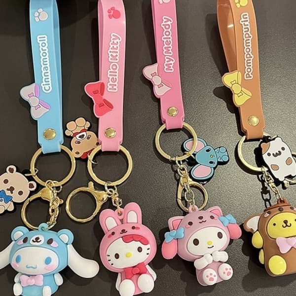 Luova Sanrio-eläinsarjan avaimenperä, taskuriipus A1