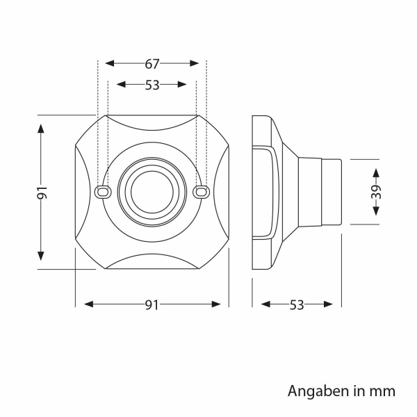 Taklampa/Takuttag, porslin 60W, 9x9cm, 10st.