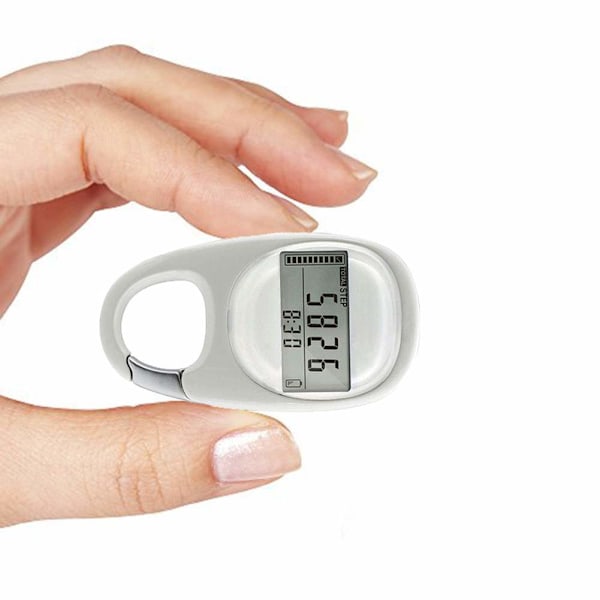 3D Mini Sensor Skritteller med Lett-å-Lese Display og Karabinkrok