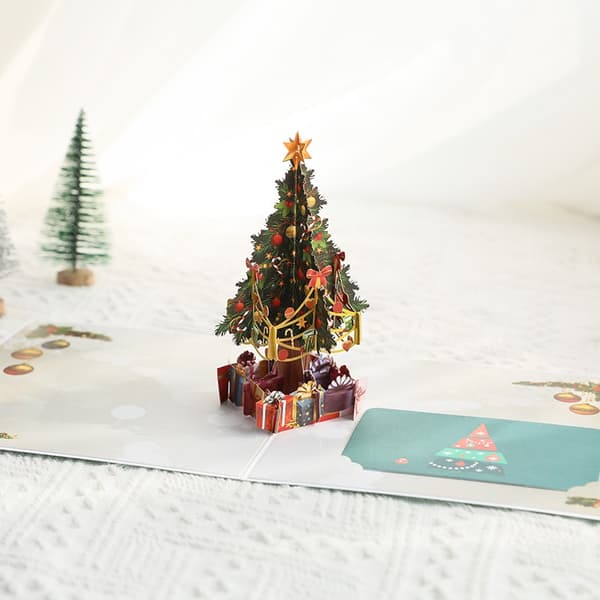 2 st 3D-jul-kort kreativa julklappar