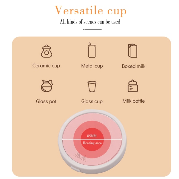 Kaffe Kopsvarmer til Skrivebord, USB Kaffe Kopvarmer Kaffe Te Mælk Drikke, Varmeplade til at Holde Varmt