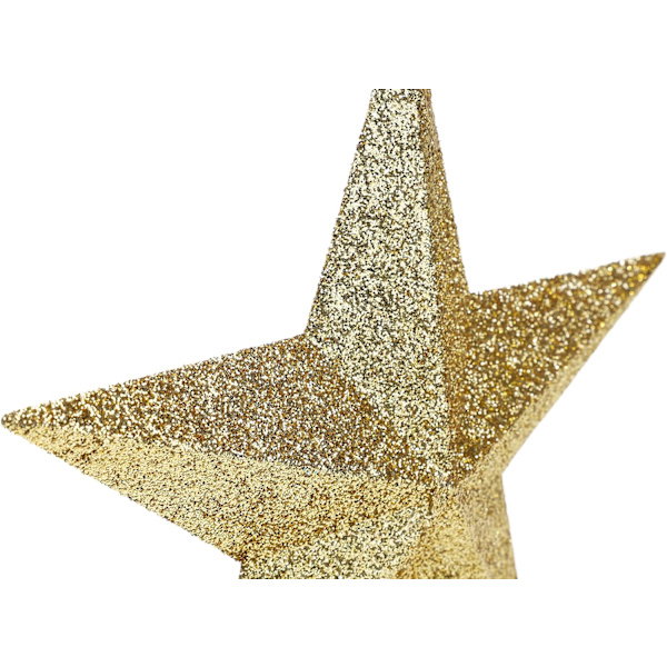 20 cm Glitter Juletre Toppstjerne Dekorasjon – Juletre Topper