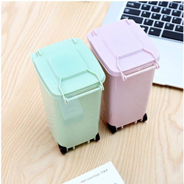 4-pack rullande minikorg för kontorsmaterial