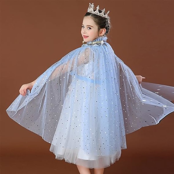 Princess Cape Färgglad Princess Cloak, Princess Dress，L