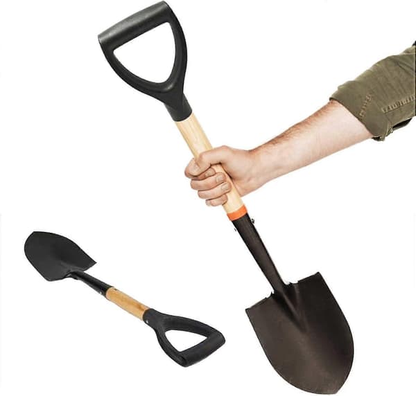 Erstatningshåndtak for spade, D-formet