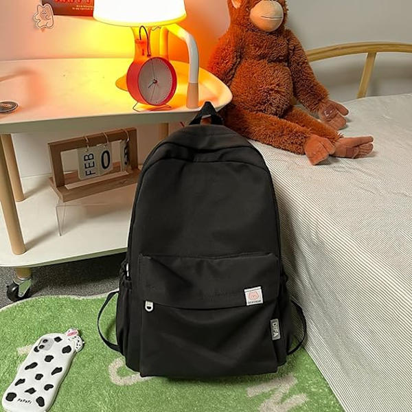Skole tasker til teenage piger Rygsække (Sort)