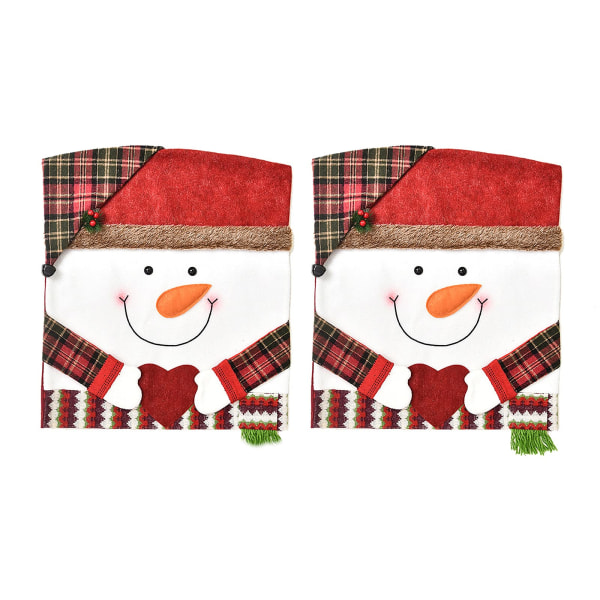 2 Pack Christmas Chair Back Cover