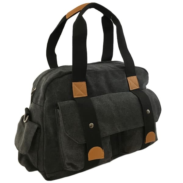 Weekendbag, kanvas Khaki Khaki one size