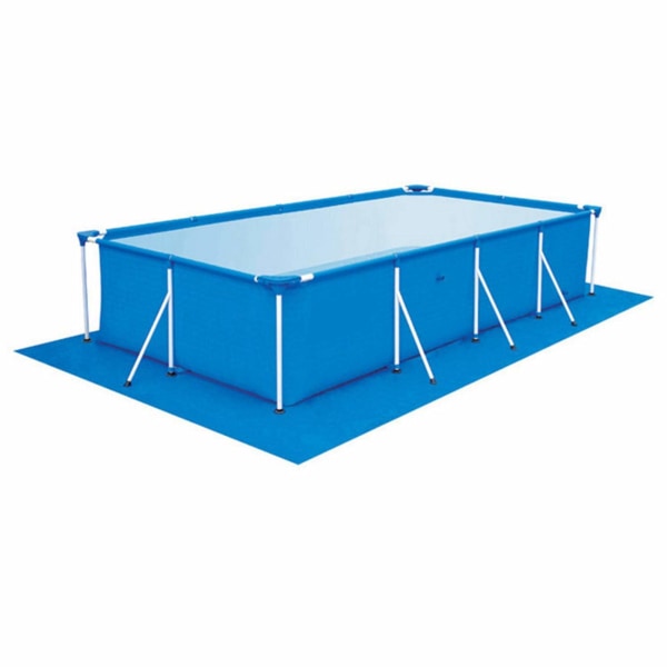 Poolmarkduk, rektangel simbassängmatta Vikbar vattentät matta som är lätt att rengöra för simbassänger, gummibåtar, plaskdamm