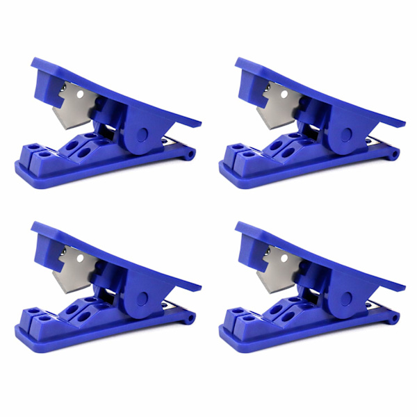 4-pack PVC-nylonslangskärare för upp till 1/2 OD-rör, blå