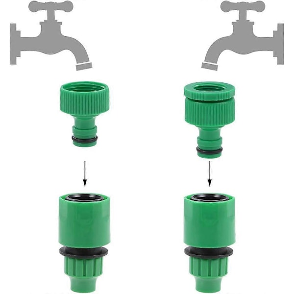 5 stk hurtigkobling slangekobling slangeadapter 8mm indre diameter rørkobling