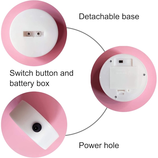Flamingo Neonskilt, Jentenes Nattlys USB/Batteri Rosa Dekorativt Flamingo Neonlys med Stativbase Flamingo Kvinnegave