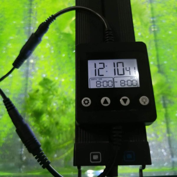 Akvarium Timer, 24 Timers Programmerbar Digital Timerkontroller, Digital Akvarium Timer, Lyskontroll Timer