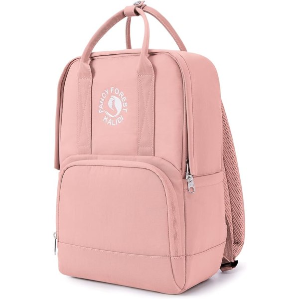 Ekstra stor rygsæk, skole taske vandtæt bærbar computer rygsæk pink