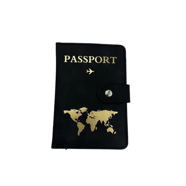 RFID Blokerende Pasholder - Sikker Rejsepung Sort Black 47