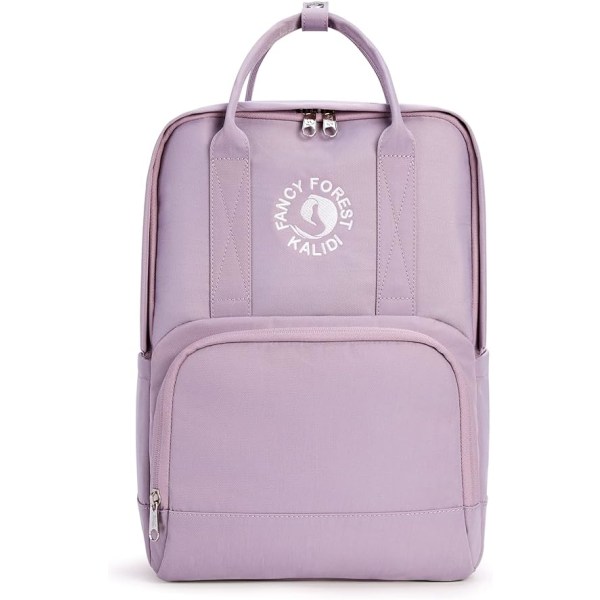 Extra stor ryggsäck, skolväska Vattentät laptop ryggsäck Lila