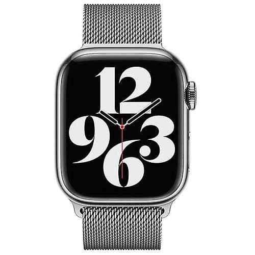 Apple sølv rustfritt stål milanese loop for 38mm 40mm 41mm klokker