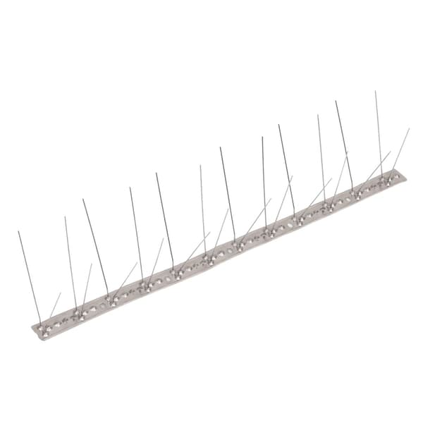 vidaXL Fuglepigger i rustfritt stål 4 rader 20 stk 10 m 1540