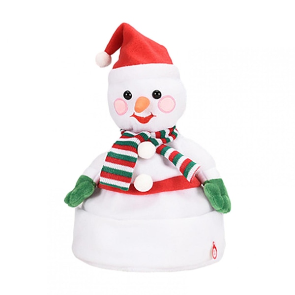 Juleplysj dukkehatt for barn, voksne (snømann)