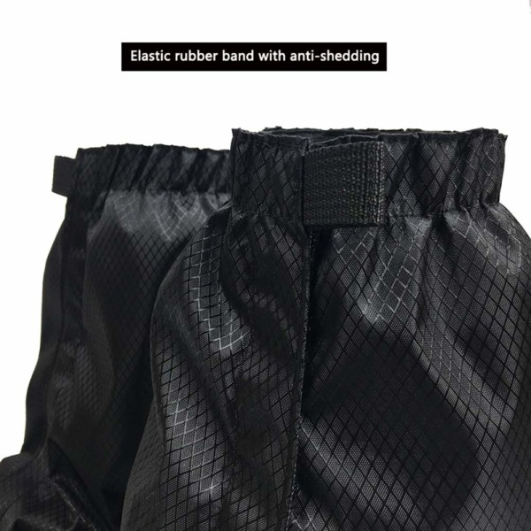 Leg Gaiter Vandtæt Anti-Tear Udendørs Vandring (Sort)