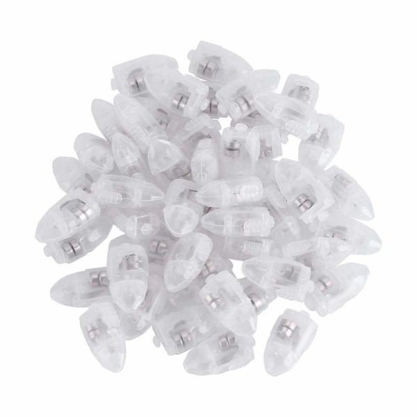 50 STK Hvid LED Flash Lampe Ballon Lys
