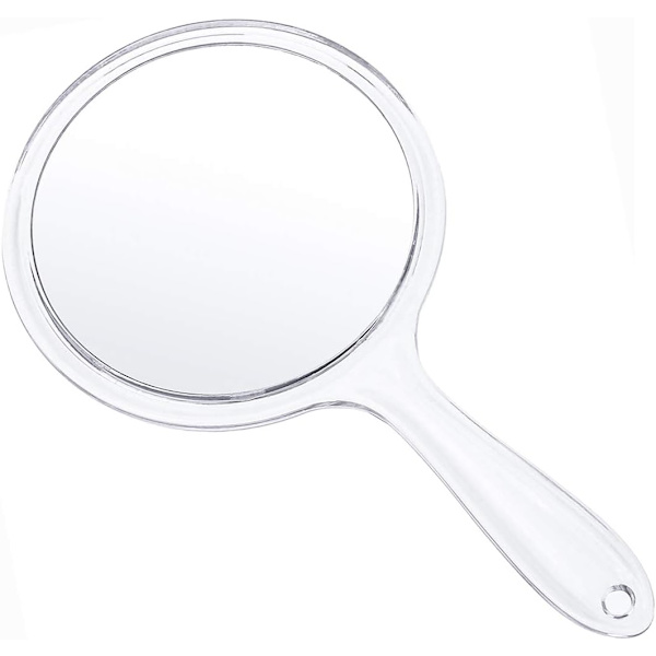 Sminkehåndspeil Dobbeltsidig 3X 1X Rund (transparent)